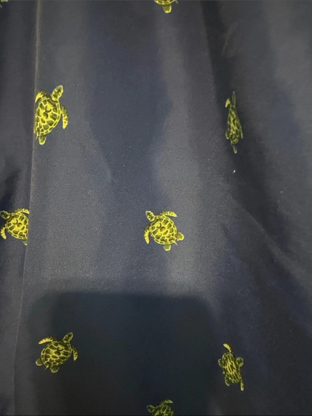 Polo by Ralph Lauren Royal Blue Swim Trunks with Green Turtle Motif